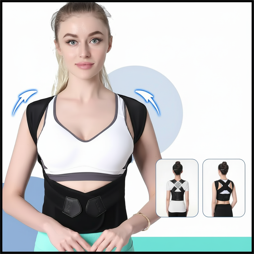 Versatile Upper Back Support Brace for Enhanced Posture