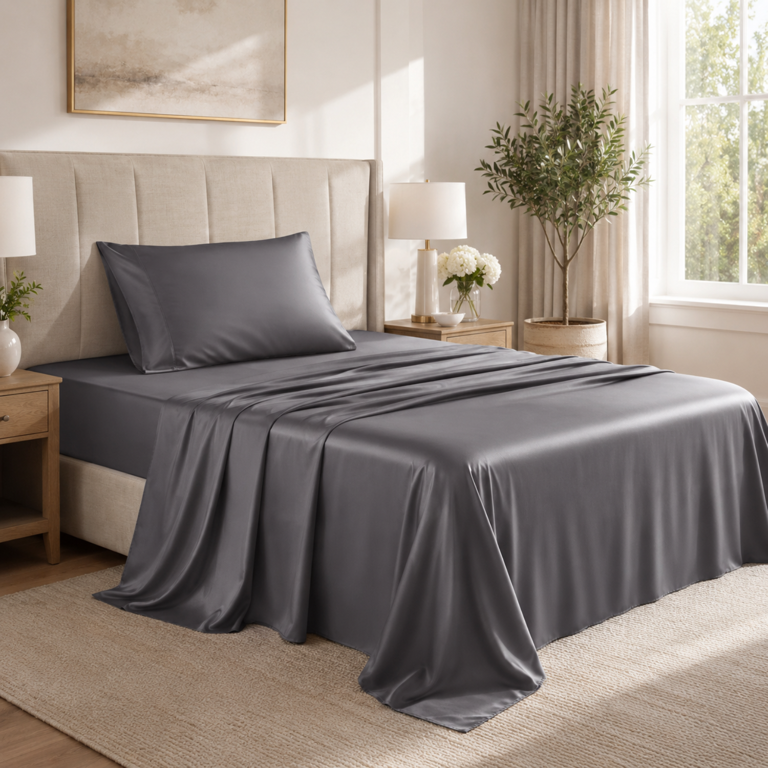 Cooling Bamboo Bedding Set – Soft, Breathable Sheets for Comfortable Sleep