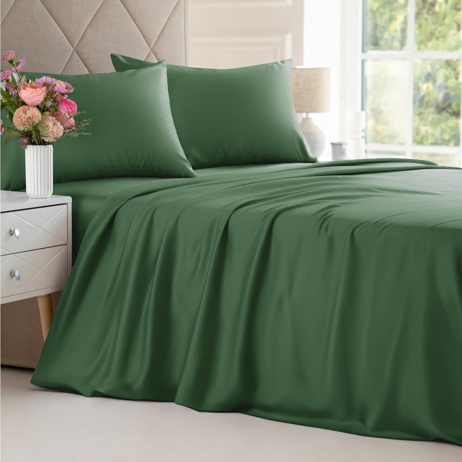 Cooling Bamboo Bedding Set – Soft, Breathable Sheets for Comfortable Sleep