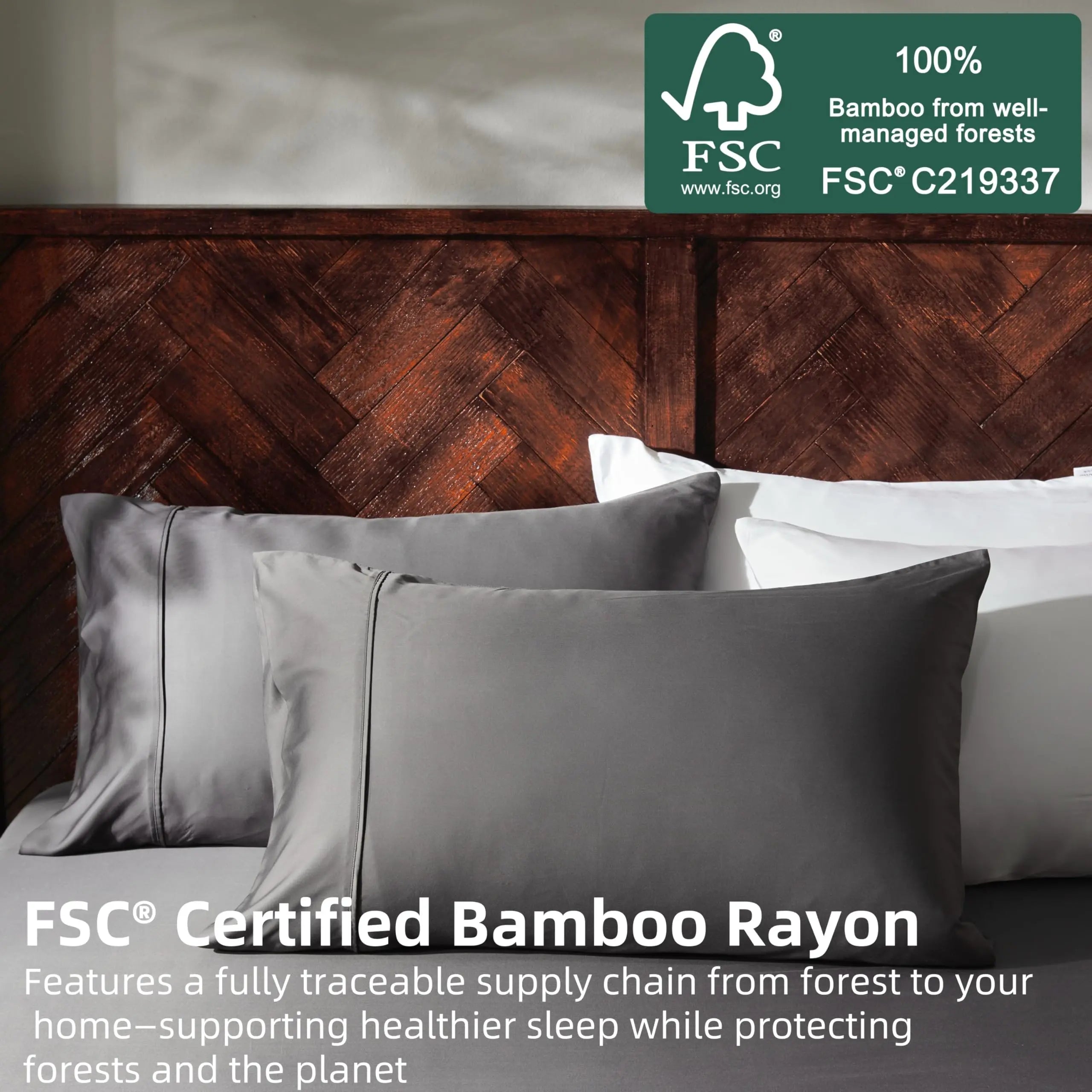Organic Bamboo Bed Sheet Set – Soft Cooling Design for Breathable Comfort