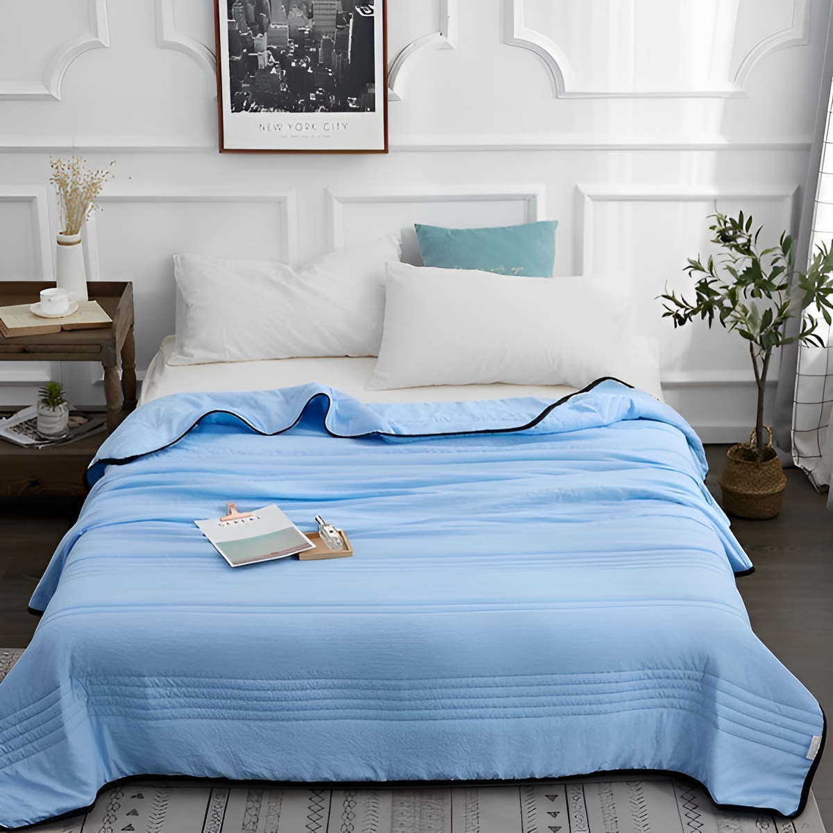 Lightweight Bamboo Blanket for Summer – Cooling and Breathable Bedspread