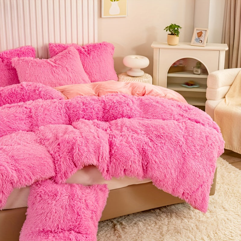 Soft Bamboo Silk Duvet Cover Set with Zipper for All-Season Comfort