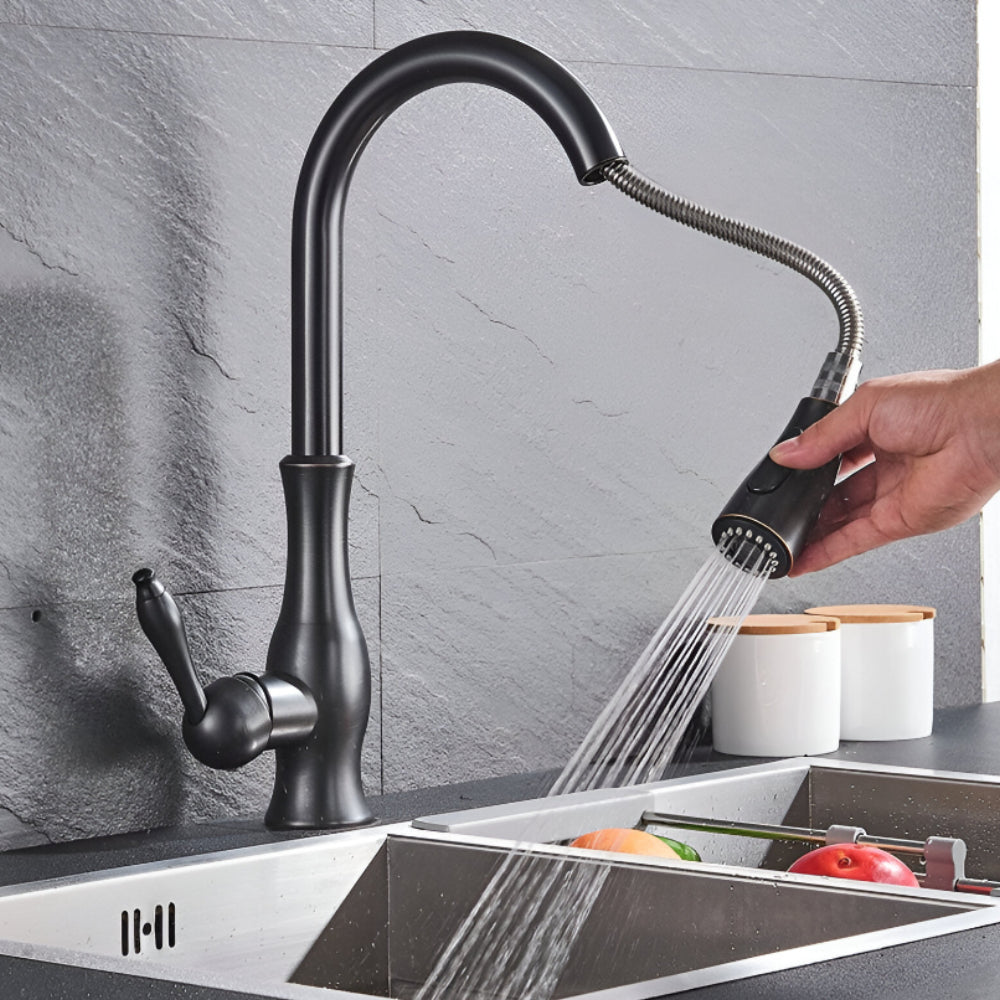 Versatile Pull-Down Kitchen Faucet for Effortless Cleaning