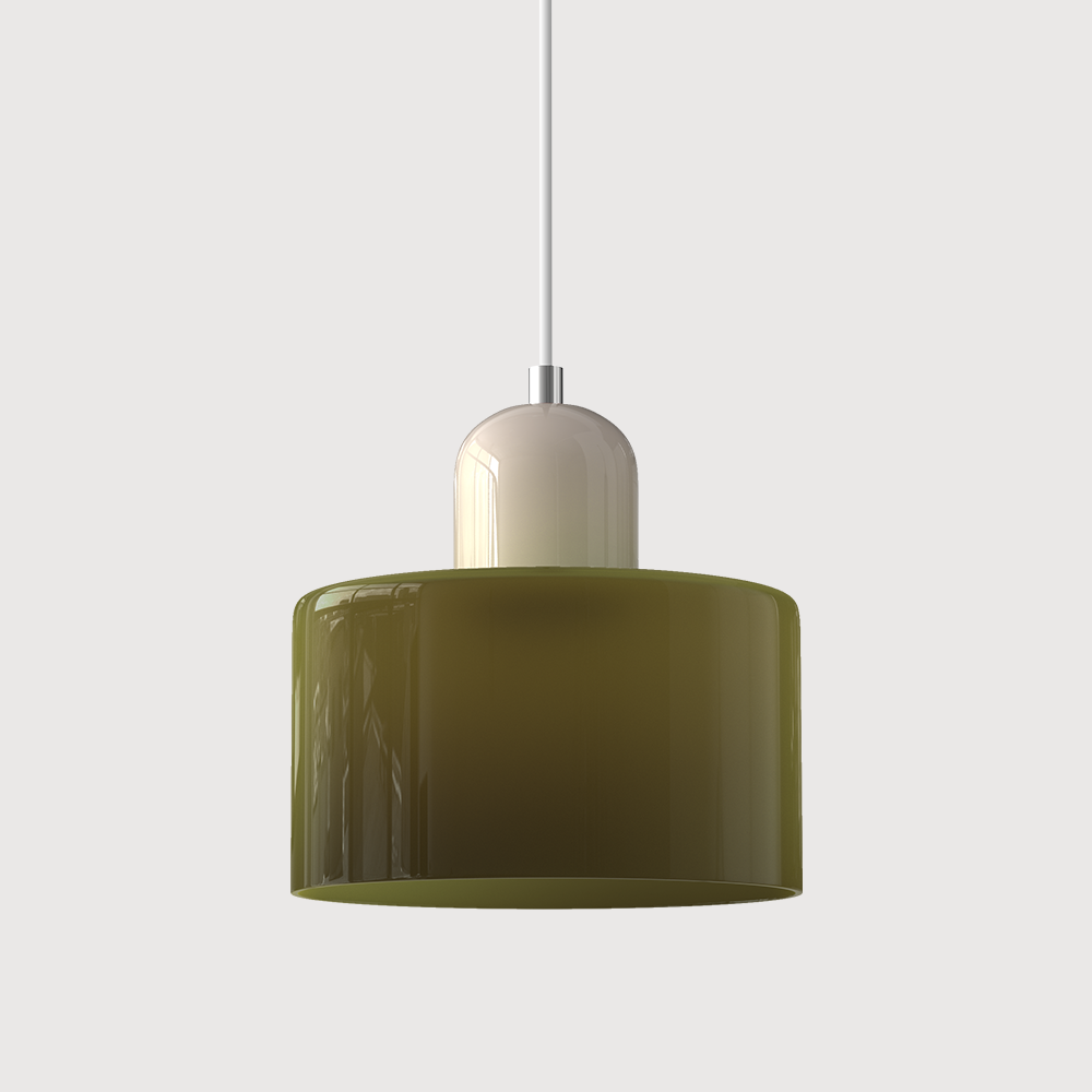 Pendant Light | Bauhaus-Inspired Glass Shade | Adjustable Hanging Length | Easy Assembly