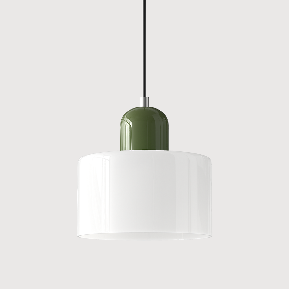 Pendant Light | Bauhaus-Inspired Glass Shade | Adjustable Hanging Length | Easy Assembly