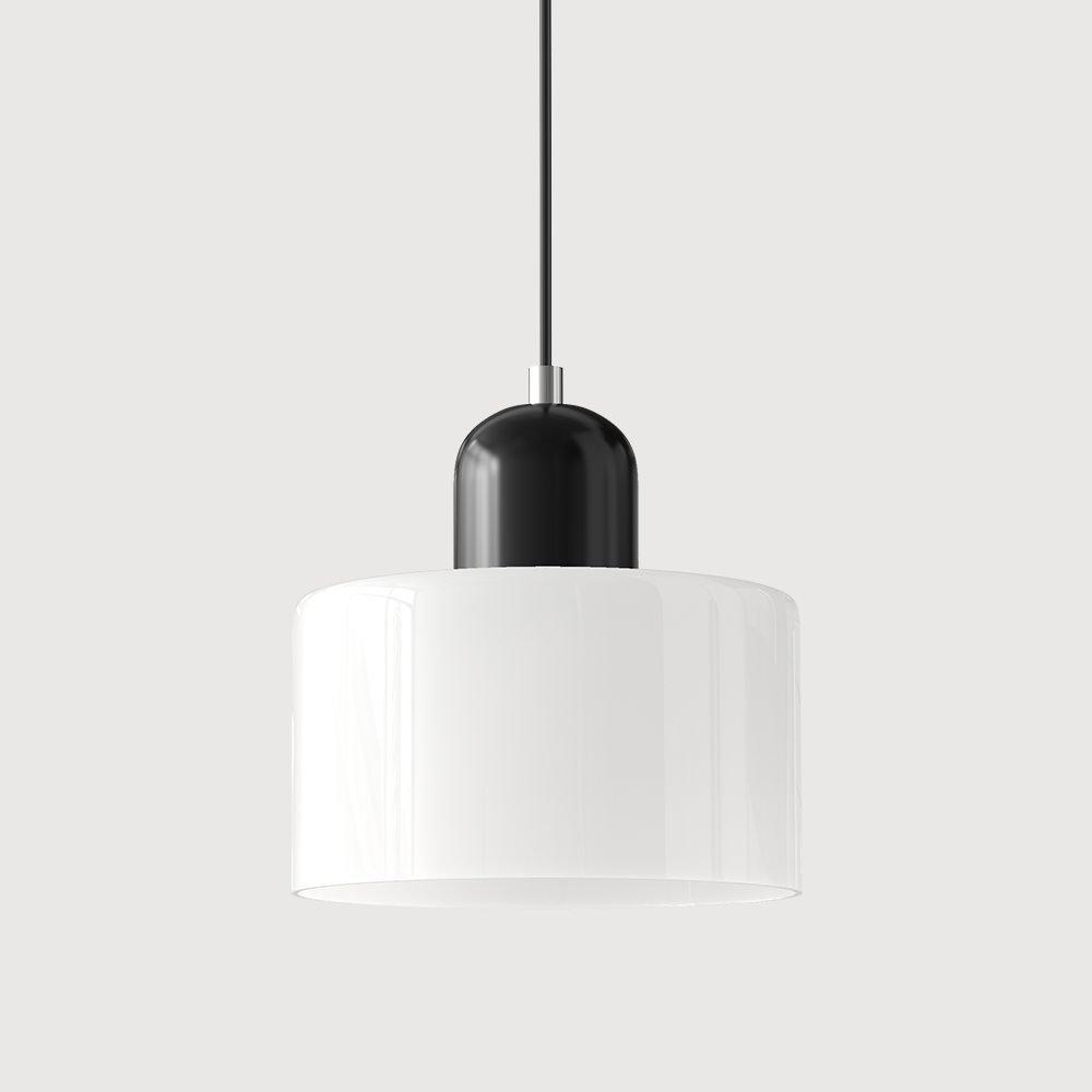 Pendant Light | Bauhaus-Inspired Glass Shade | Adjustable Hanging Length | Easy Assembly