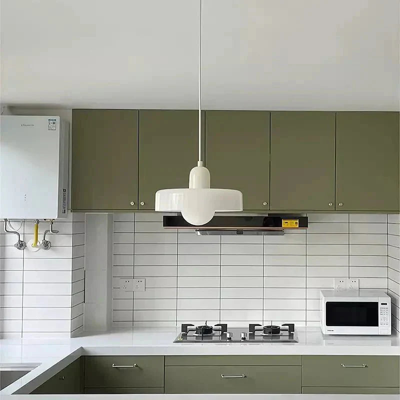 Artisan Glow – Modern Pendant Light with Colorful Glass Shade