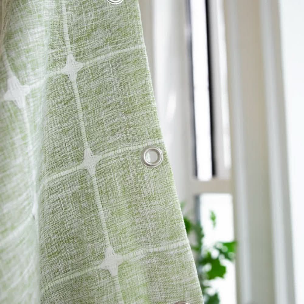 Serenity Soft Cotton Shower Curtain with Elegant Fringes