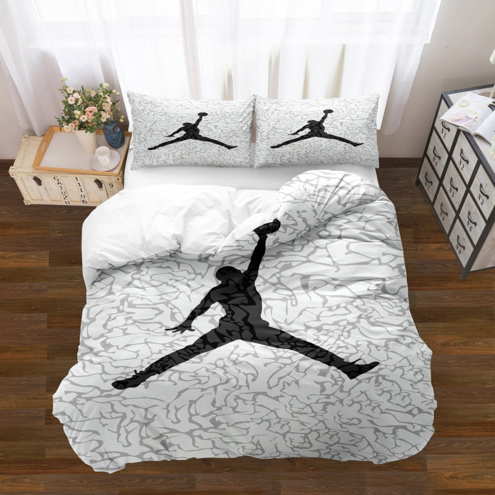 Dynamic Basketball-Themed Duvet Cover Set for All Ages
