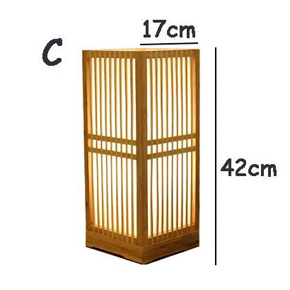 Serenity Bamboo Lamp – E27 Light for Tranquil Spaces