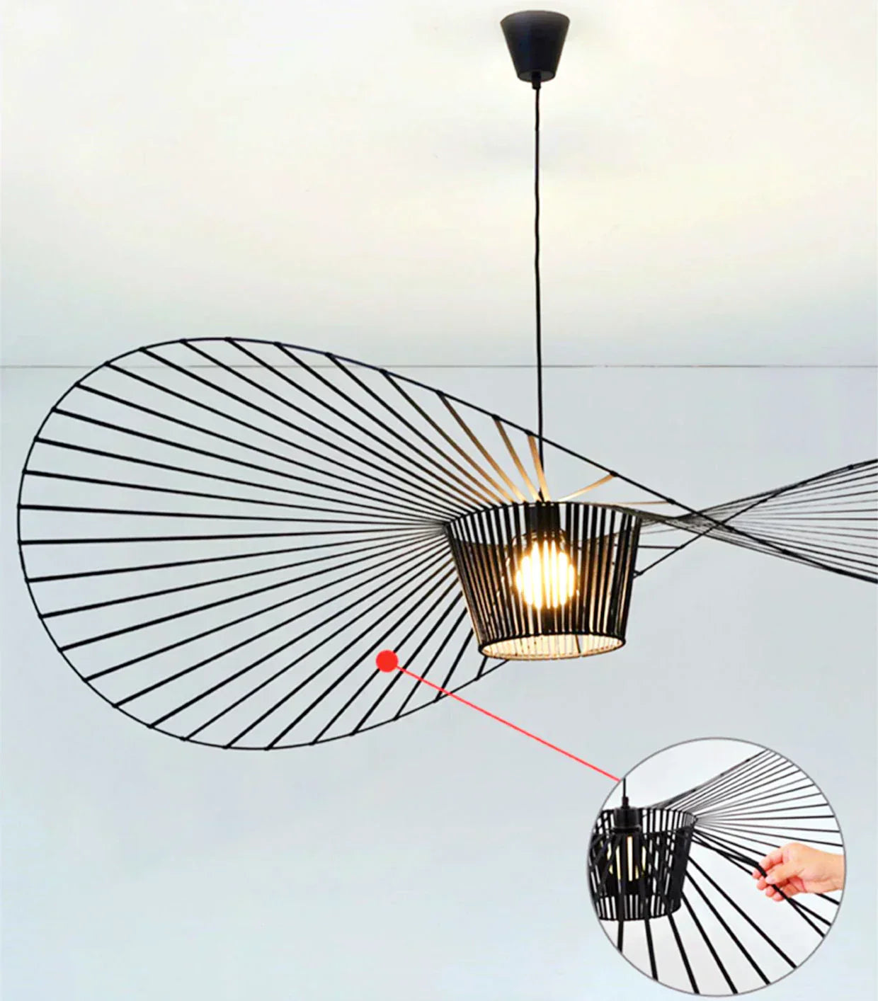 Elegant Halo Pendant Light in Chic Black Finish for Modern Homes