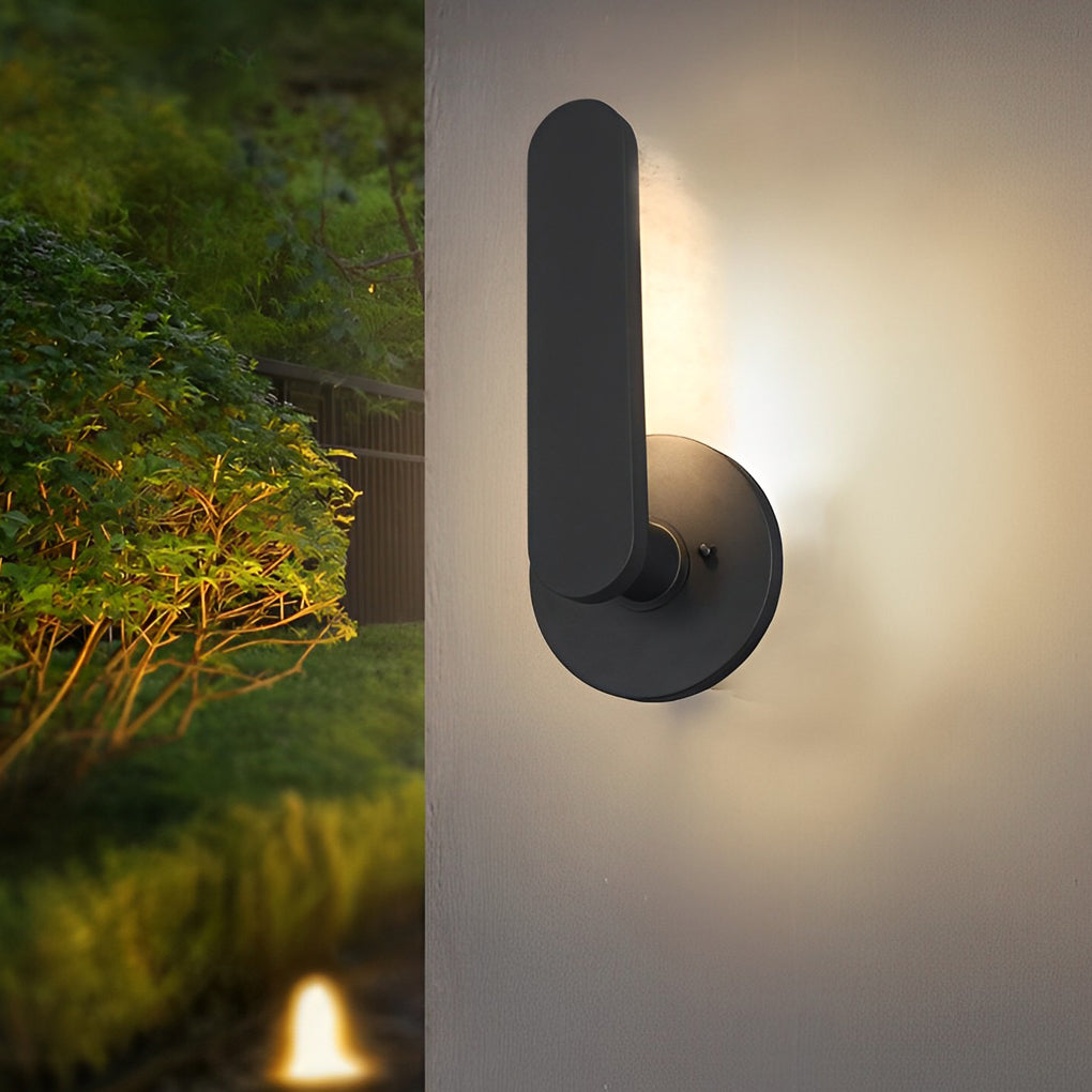 Strip Aluminum Waterproof LED 10W Black Modern Outdoor Wall Lighting | Dazuma