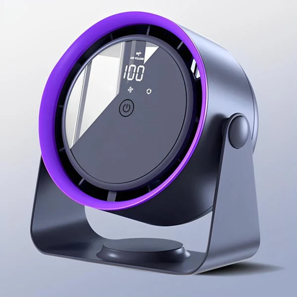 Portable Fan without Blades | Rechargeable & Adjustable Speed | Safe for Home and Travel
