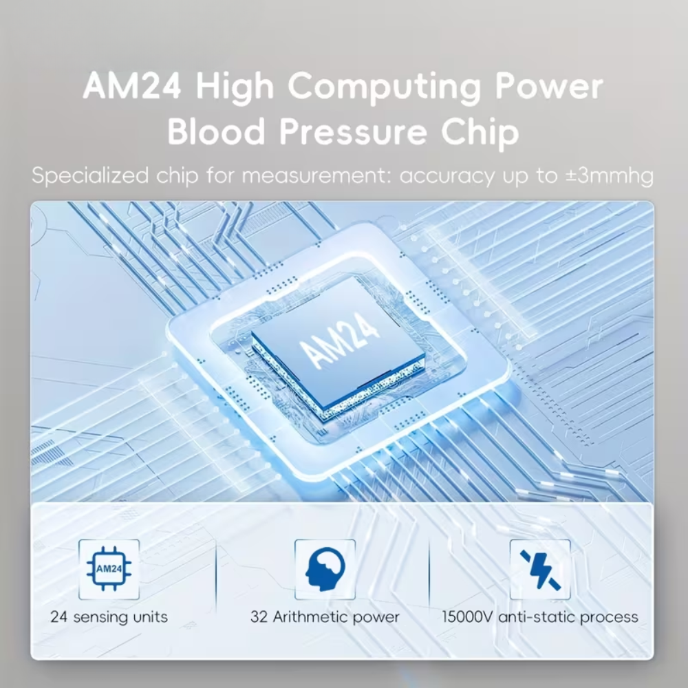 Home Blood Pressure Monitor with Large LCD Display, Adjustable Cuff 22-42cm, 2x99 Memory