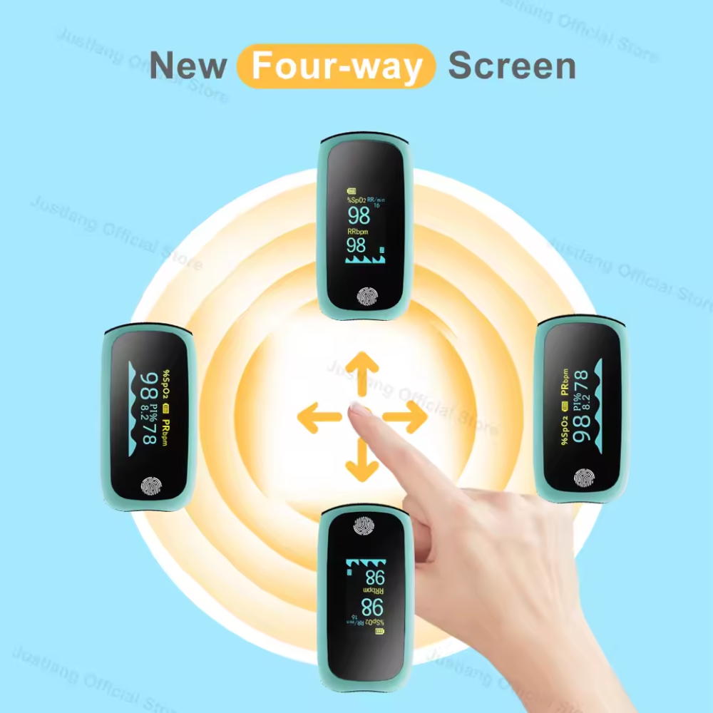 Digital Blood Glucose and Oxygen Level Monitor with Display