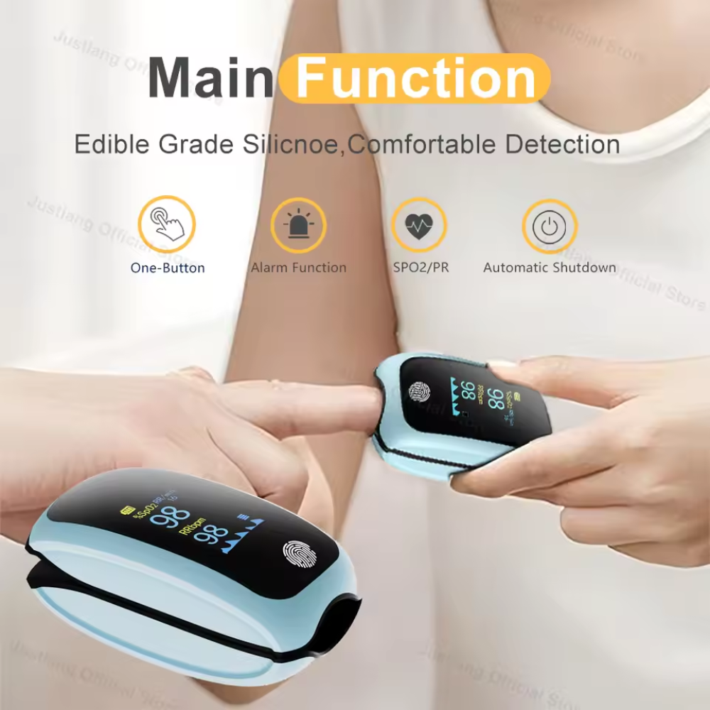 Digital Blood Glucose and Oxygen Level Monitor with Display