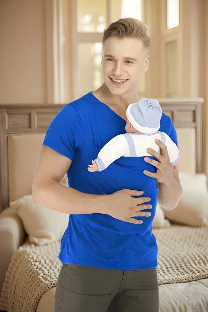 Hands-Free Baby Carrier Shirt for Active Parents