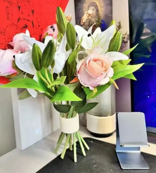 Elegant Floral Stem Support Set – 2-Pack for Vases