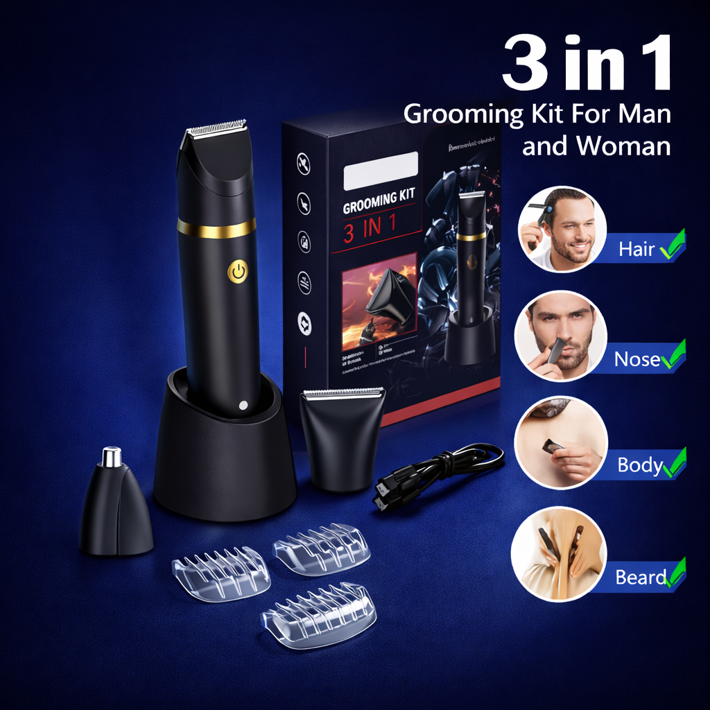 Versatile Electric Trimmer for Complete Body Grooming