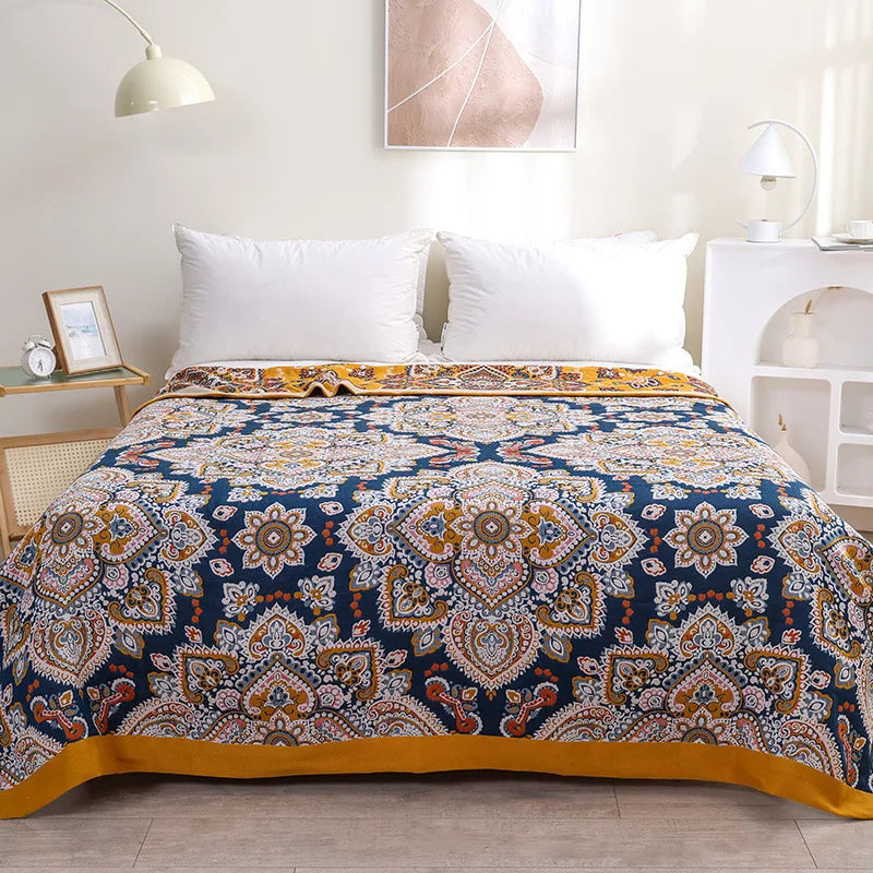 100% Cotton Cooling Blanket | Soft Fabric for Comfortable Sleep