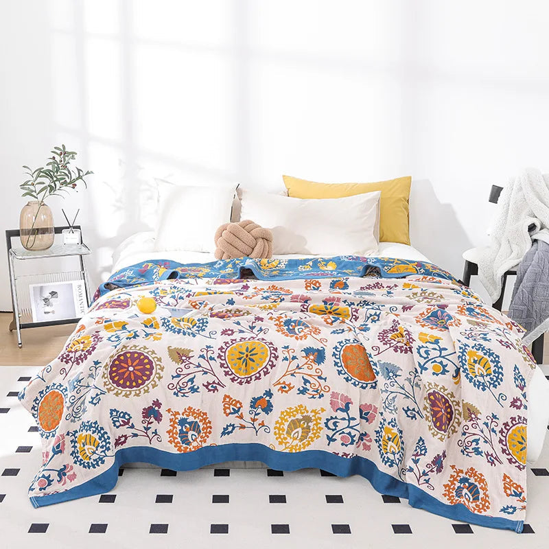 100% Cotton Cooling Blanket | Soft Fabric for Comfortable Sleep