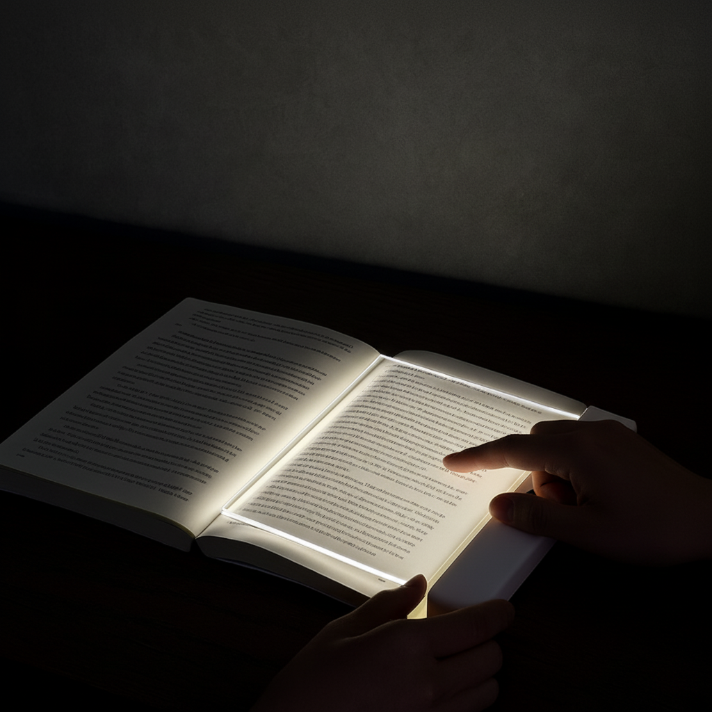 Portable LED Reading Lamp with Rechargeable Battery - Slim & Travel-Friendly