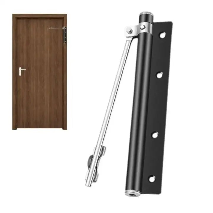 Adjustable Force Automatic Door Closer – Quiet Self-Closing Mechanism for Safety