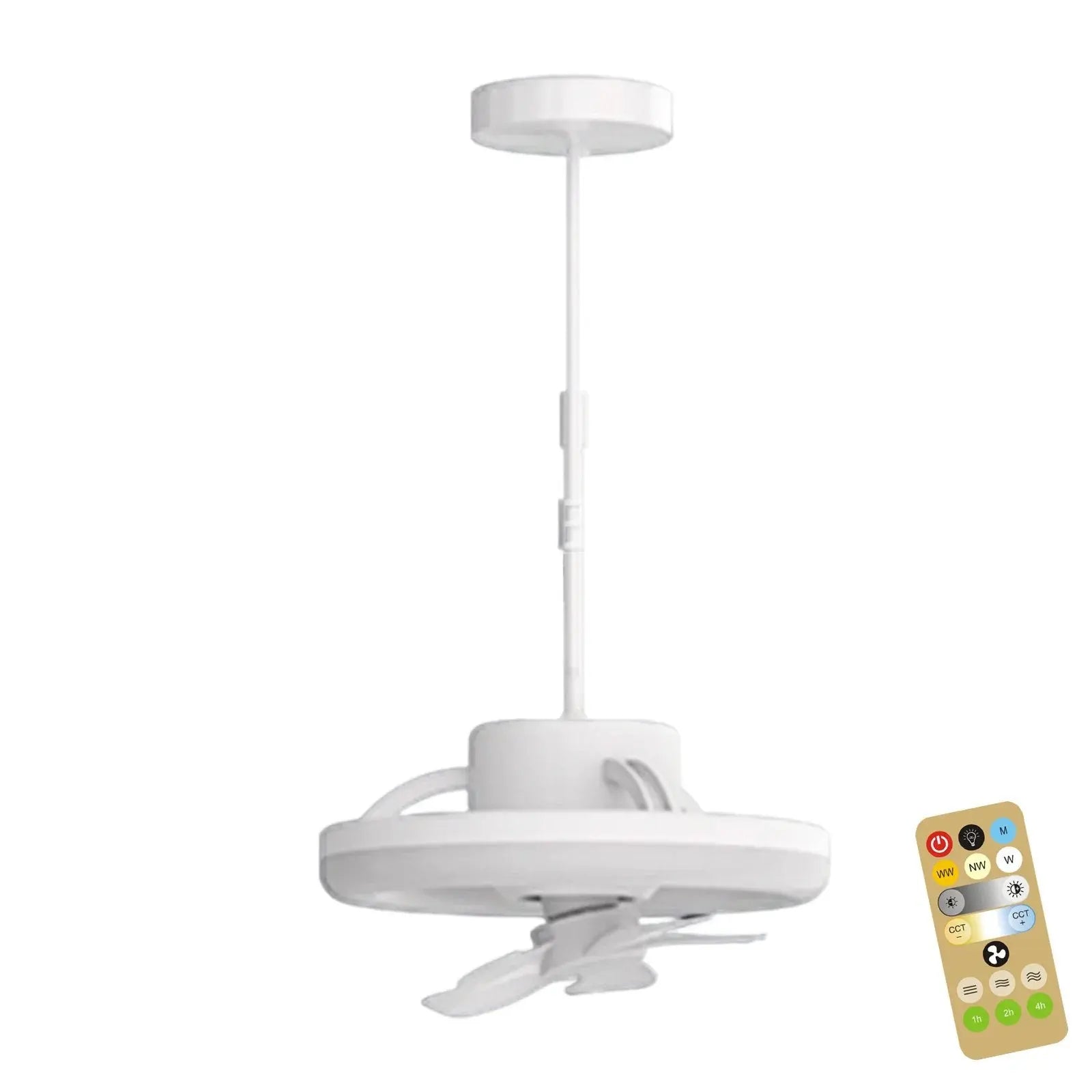 Contemporary Flush Mount Ceiling Fan with Remote and Quiet Motor