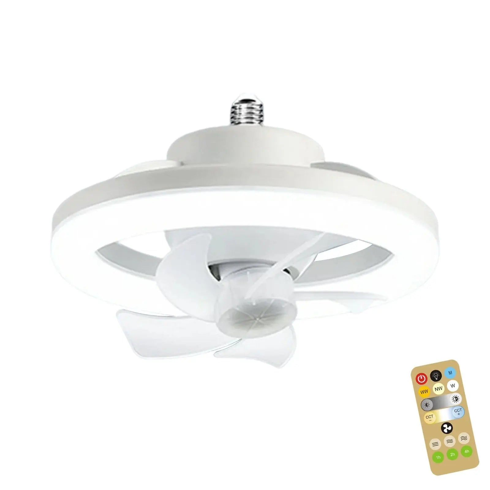 Contemporary Flush Mount Ceiling Fan with Remote and Quiet Motor