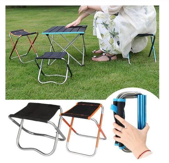 Lightweight Portable Folding Chair with Sturdy Aluminum Frame for Camping
