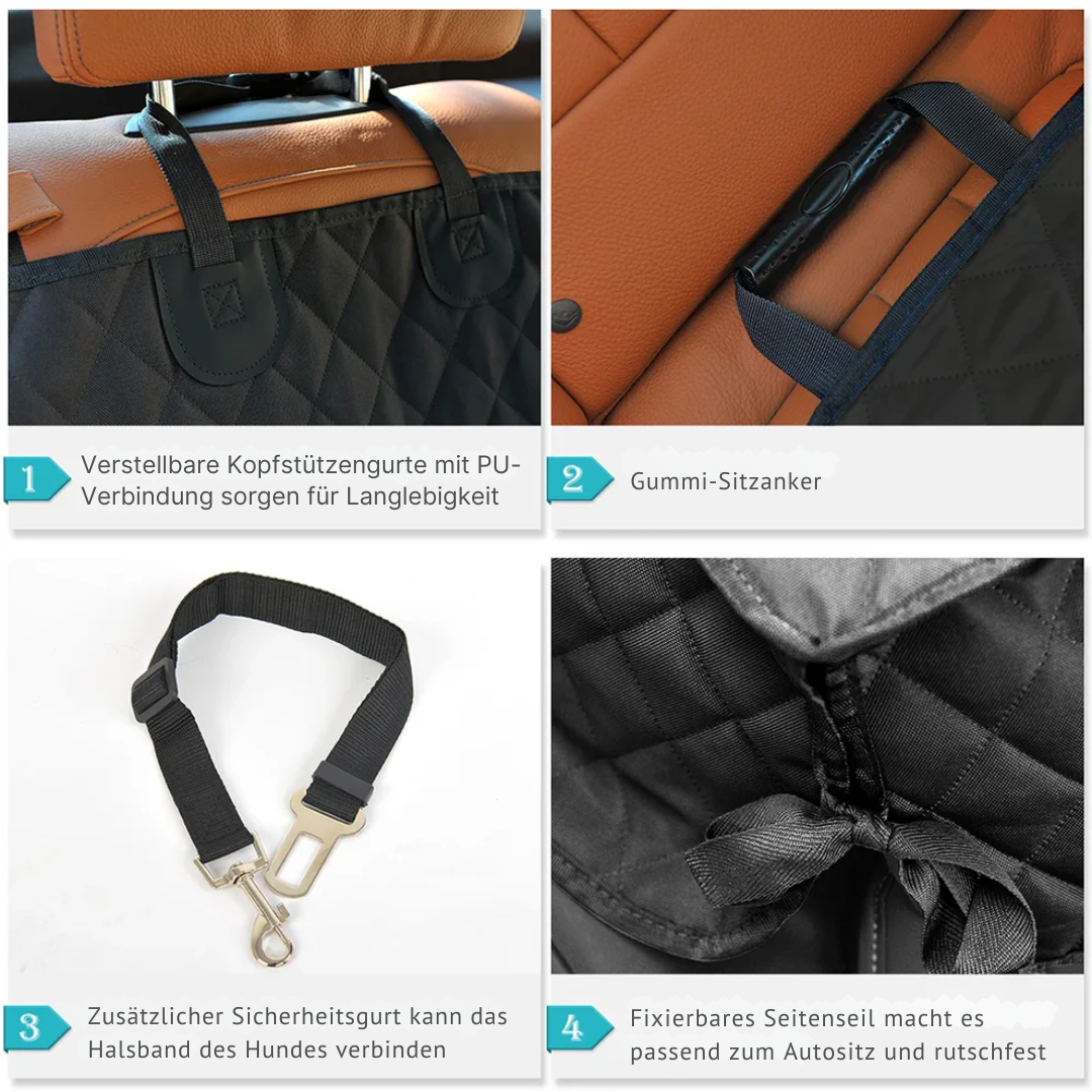 Scratch-Resistant Waterproof Car Seat Cover for Dogs – Vehicle Protection