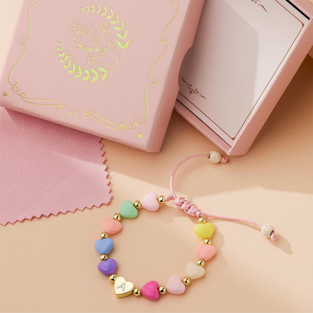 Customized Heart Charm Bracelet for Mother's Day Gift