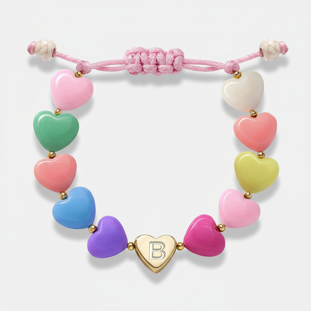 Customized Heart Charm Bracelet for Mother's Day Gift