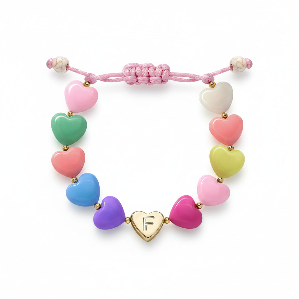 Customized Heart Charm Bracelet for Mother's Day Gift
