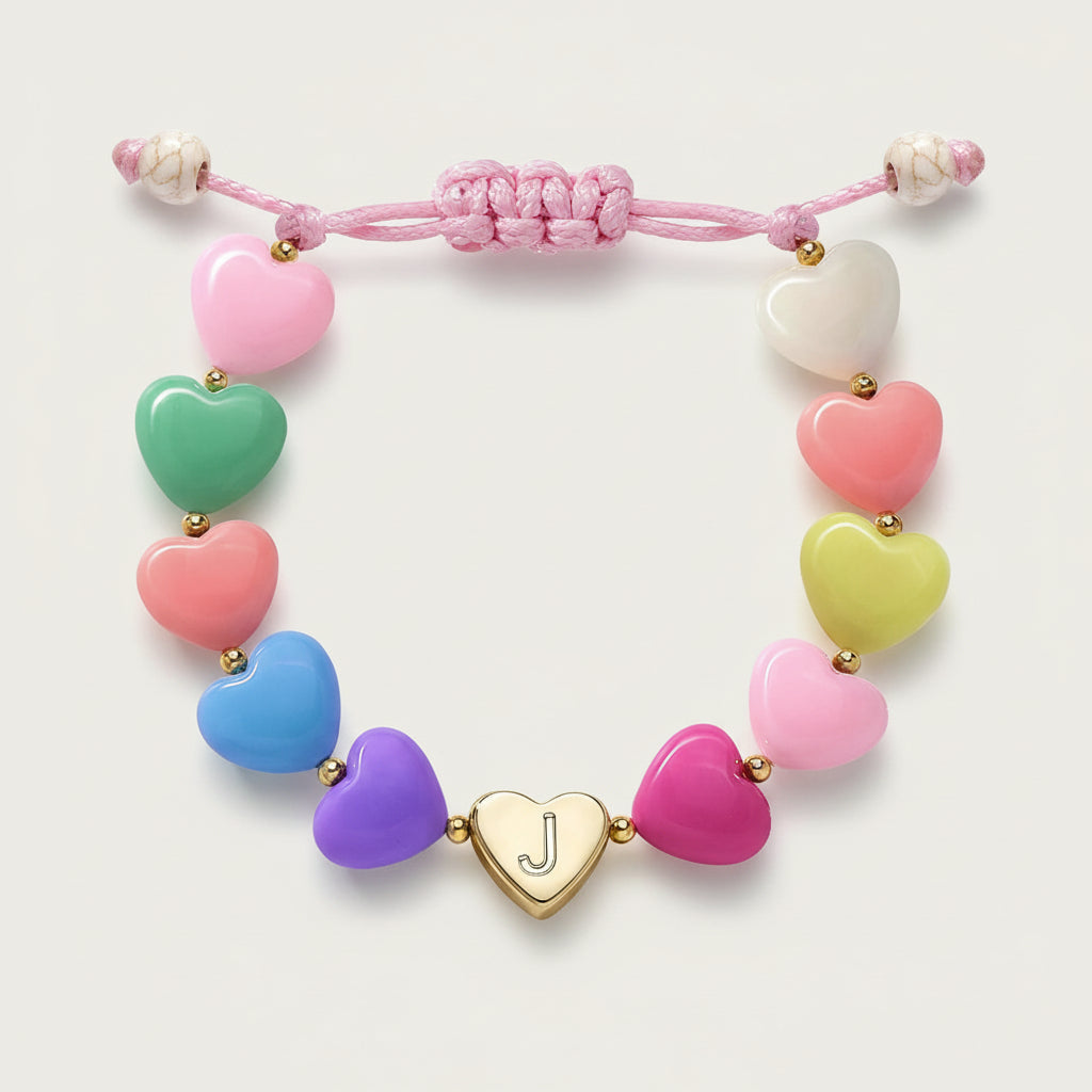 Customized Heart Charm Bracelet for Mother's Day Gift