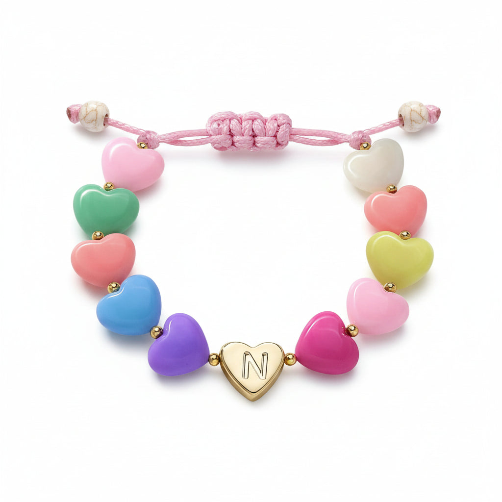 Customized Heart Charm Bracelet for Mother's Day Gift