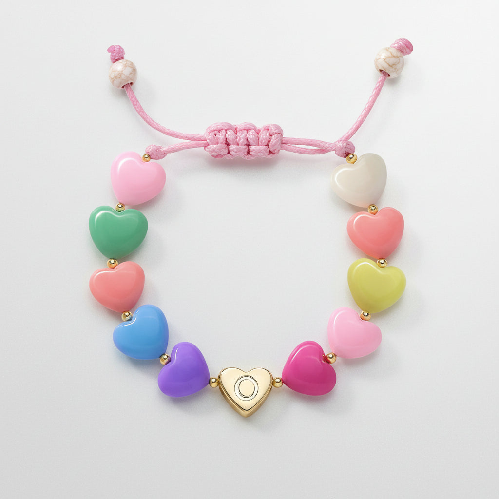 Customized Heart Charm Bracelet for Mother's Day Gift