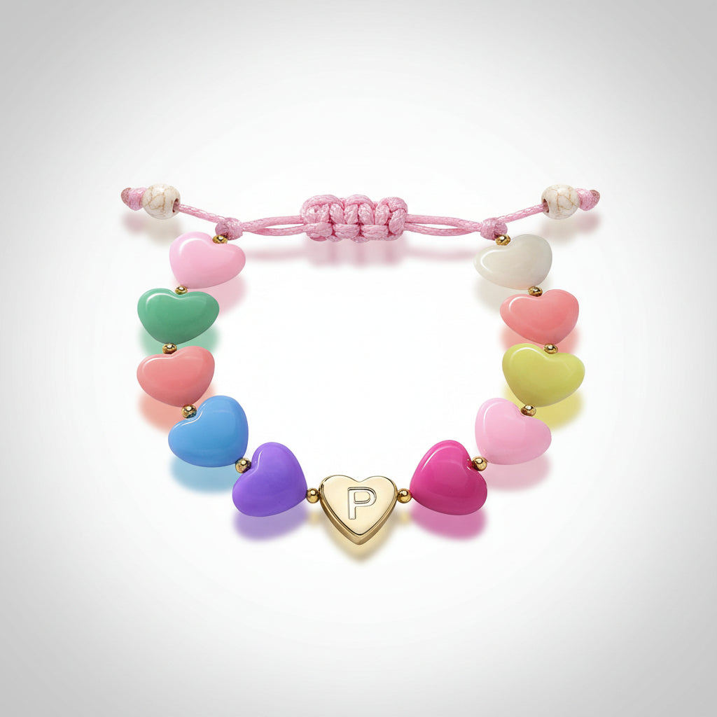 Customized Heart Charm Bracelet for Mother's Day Gift