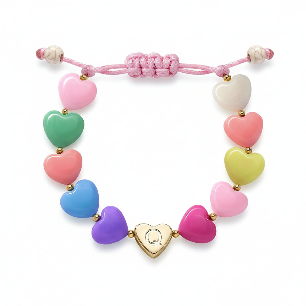 Customized Heart Charm Bracelet for Mother's Day Gift