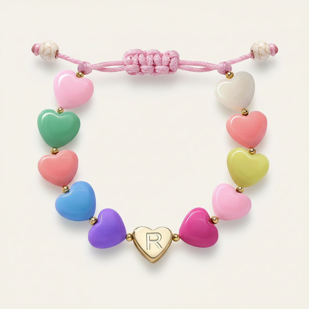 Customized Heart Charm Bracelet for Mother's Day Gift