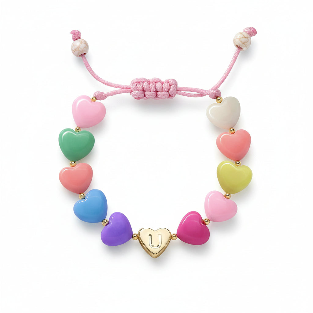 Customized Heart Charm Bracelet for Mother's Day Gift
