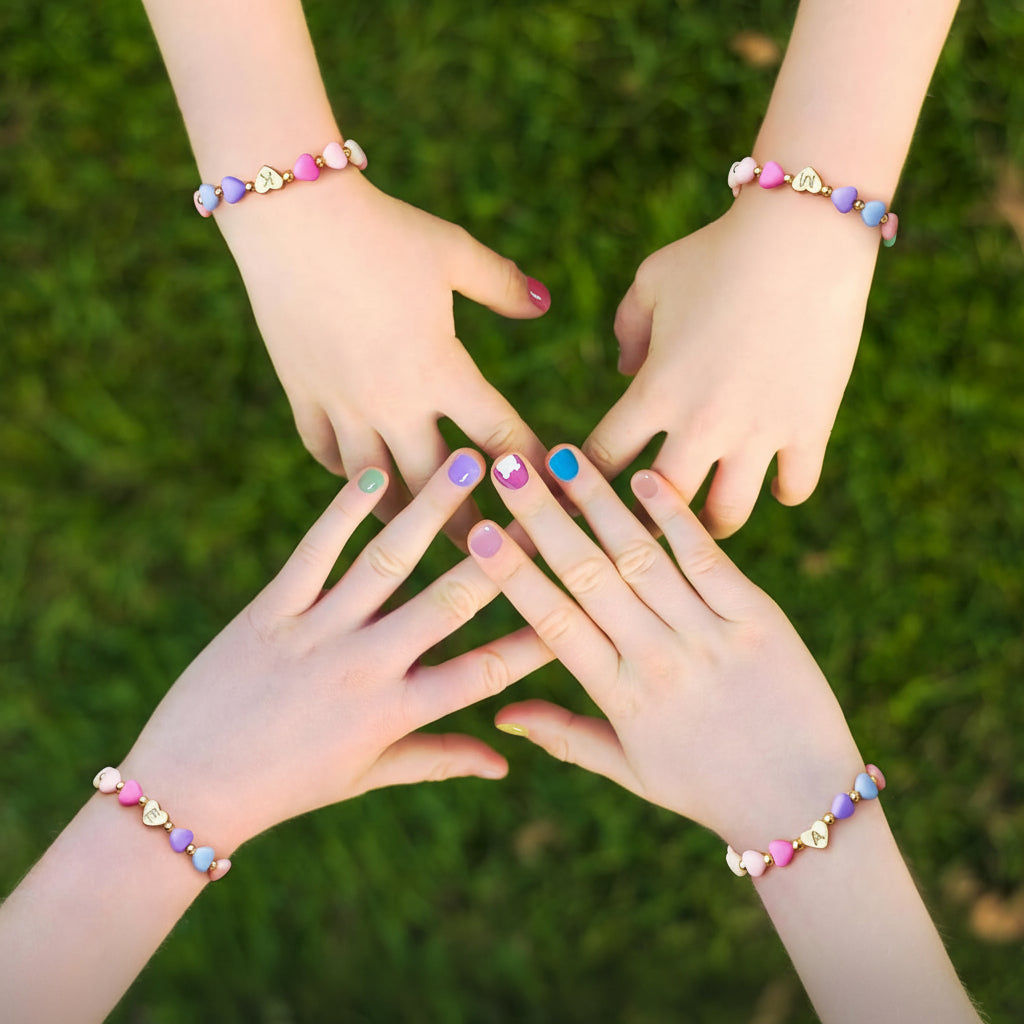 Customized Heart Charm Bracelet for Mother's Day Gift