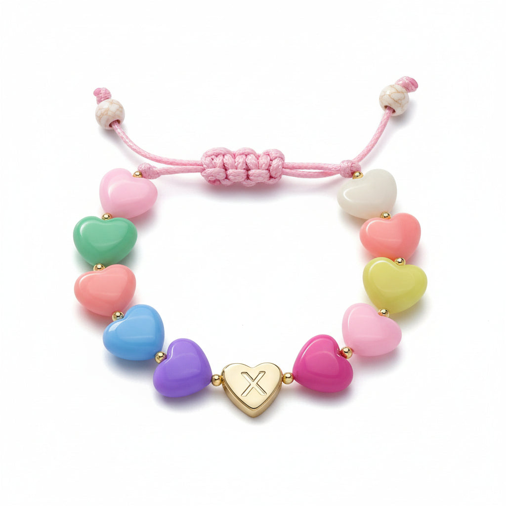 Customized Heart Charm Bracelet for Mother's Day Gift