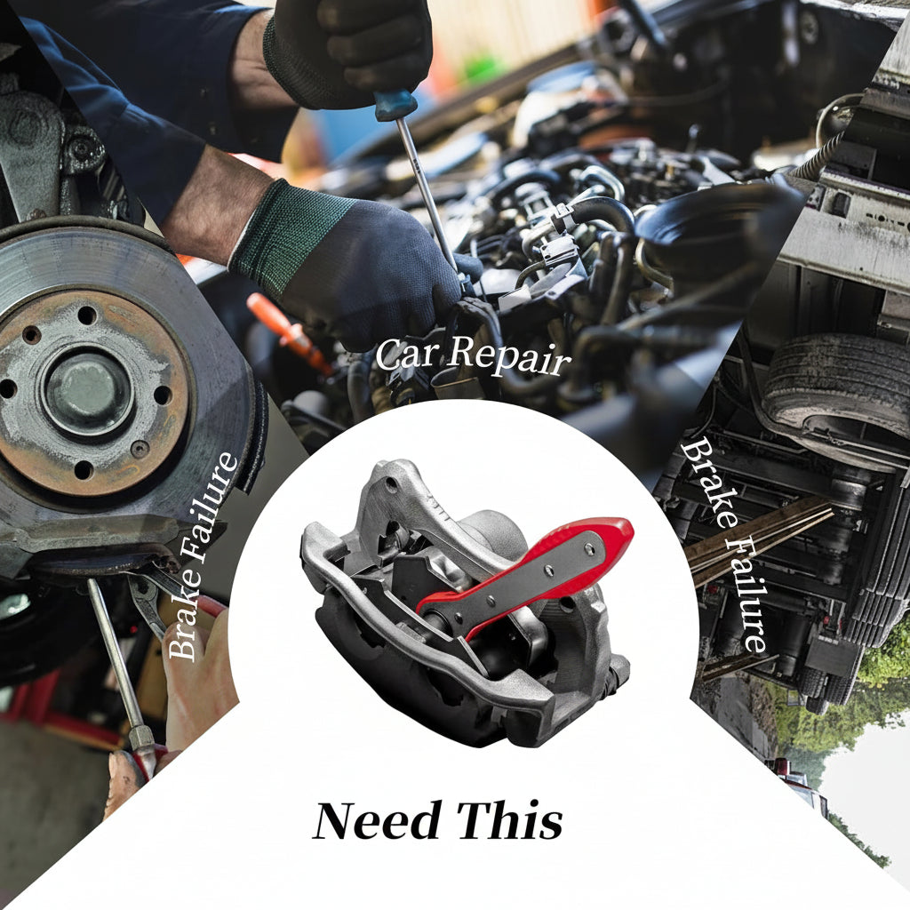 Effortless Brake Pad Replacement Tool with Ratcheting Mechanism