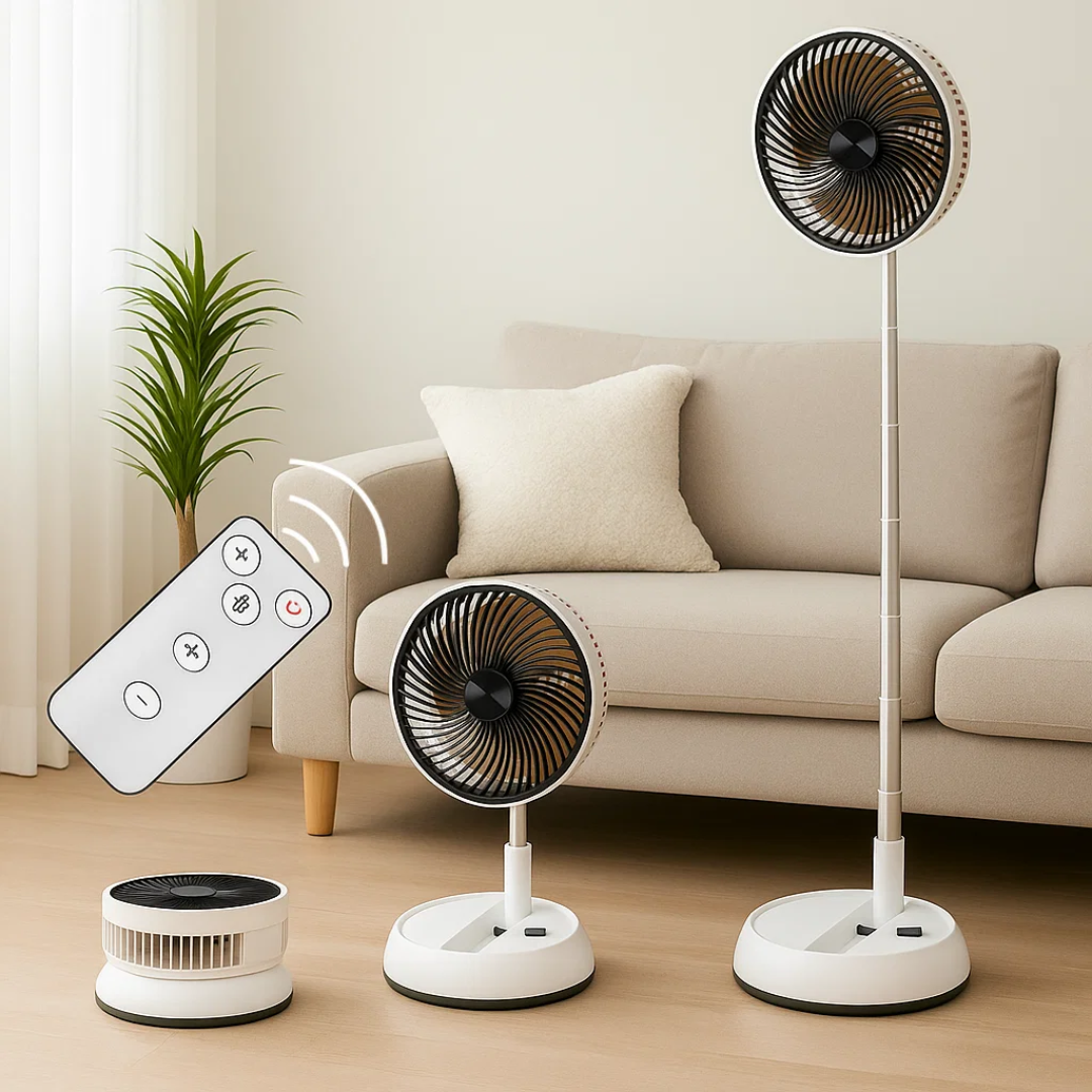 Oscillating Fan with Remote Control – Adjustable Speed, Lightweight for Home & Outdoor