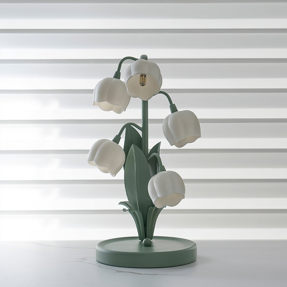 Orchid Ceramic Table Lamp – Gentle Illumination for Desk or Nightstand
