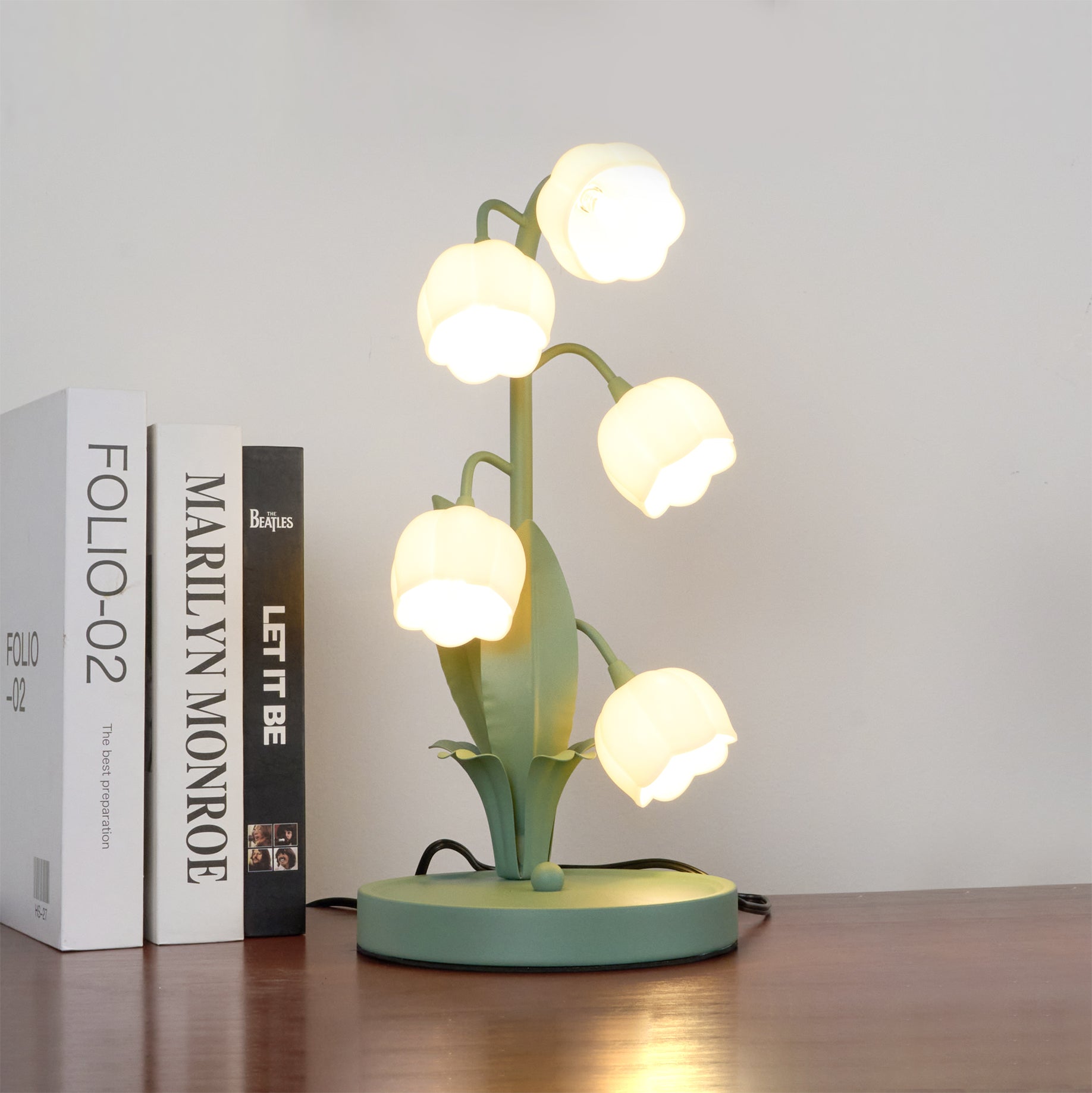 Orchid Ceramic Table Lamp – Gentle Illumination for Desk or Nightstand