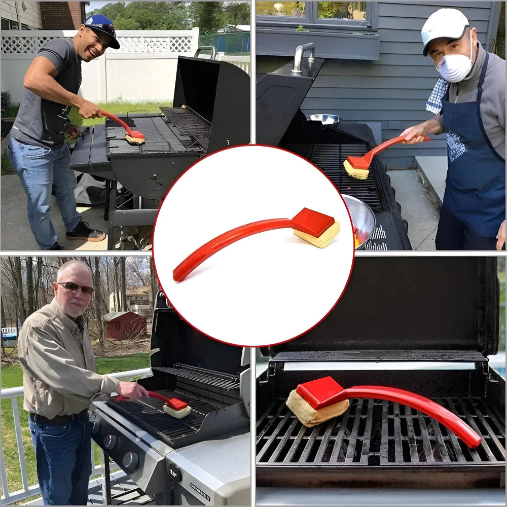 Effortless Steam Grill Cleaner with Extended Reach Handle