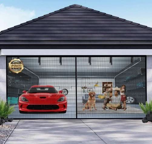 FreshAir Shield Magnetic Screen for Your Garage Space