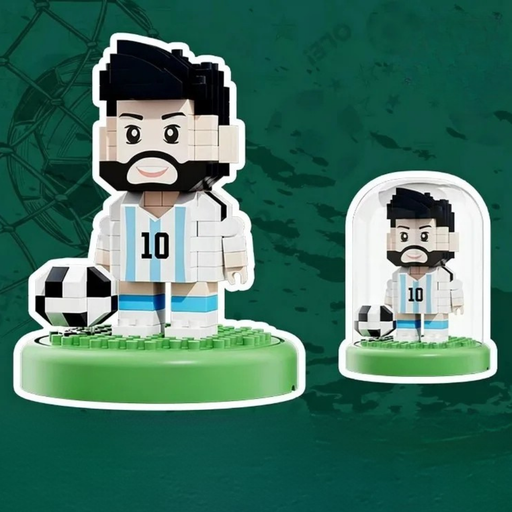 Mini Soccer Stadium Building Blocks Playset